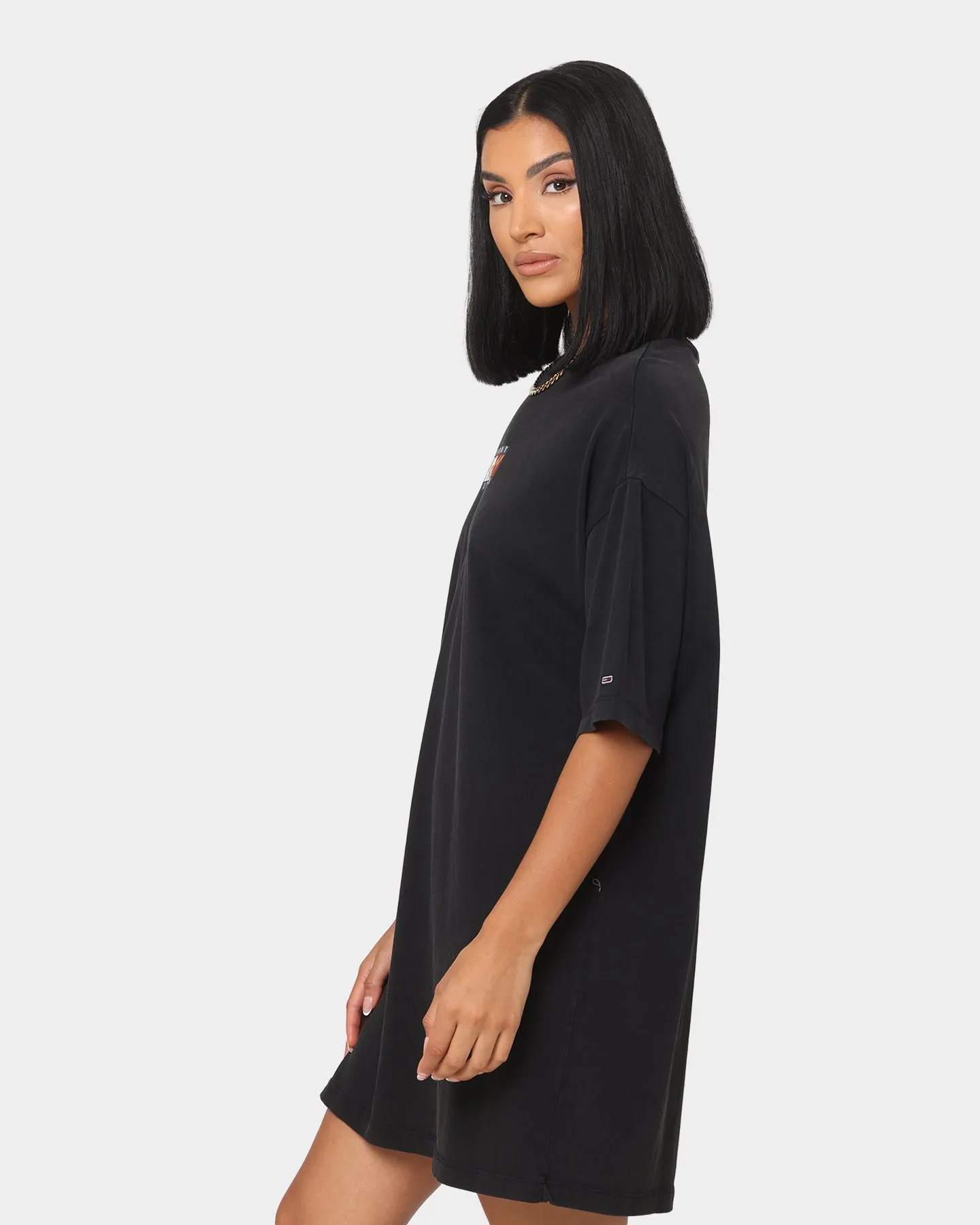 Tommy Jeans Women's Vintage Bronze T-Shirt Dress Black