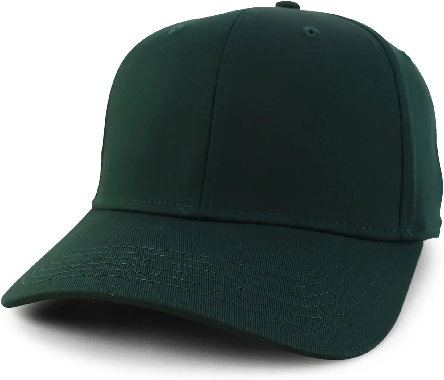Trendy Apparel Shop High Crown Adjustable Plain Solid Baseball Cap