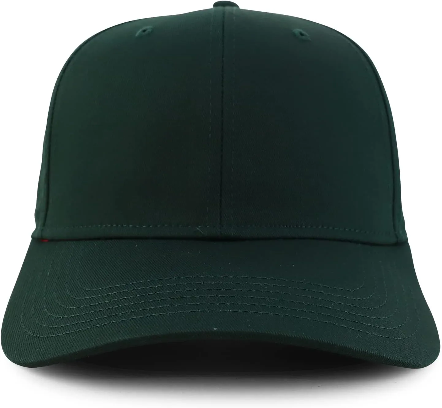 Trendy Apparel Shop High Crown Adjustable Plain Solid Baseball Cap