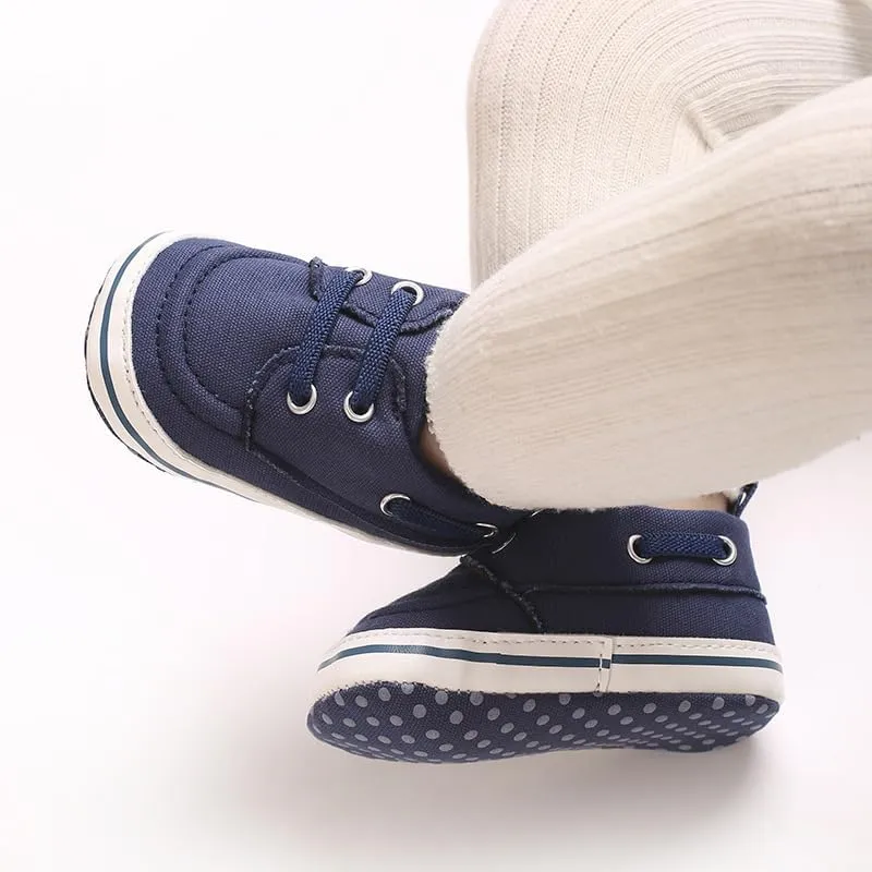 Unisex Baby Soft Sole Canvas Sneakers, Sport Newborn Infant First Walkers Shoes
