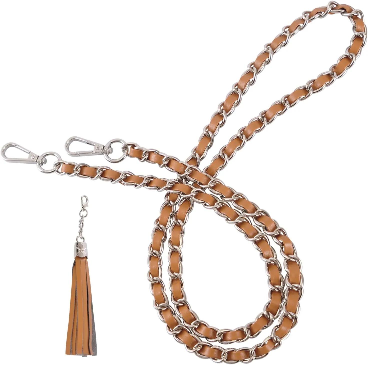 VanEnjoy Purse Chain Strap with Tassel - Microfiber Leather - Replacement for Shoulder Straps for Handbag -47