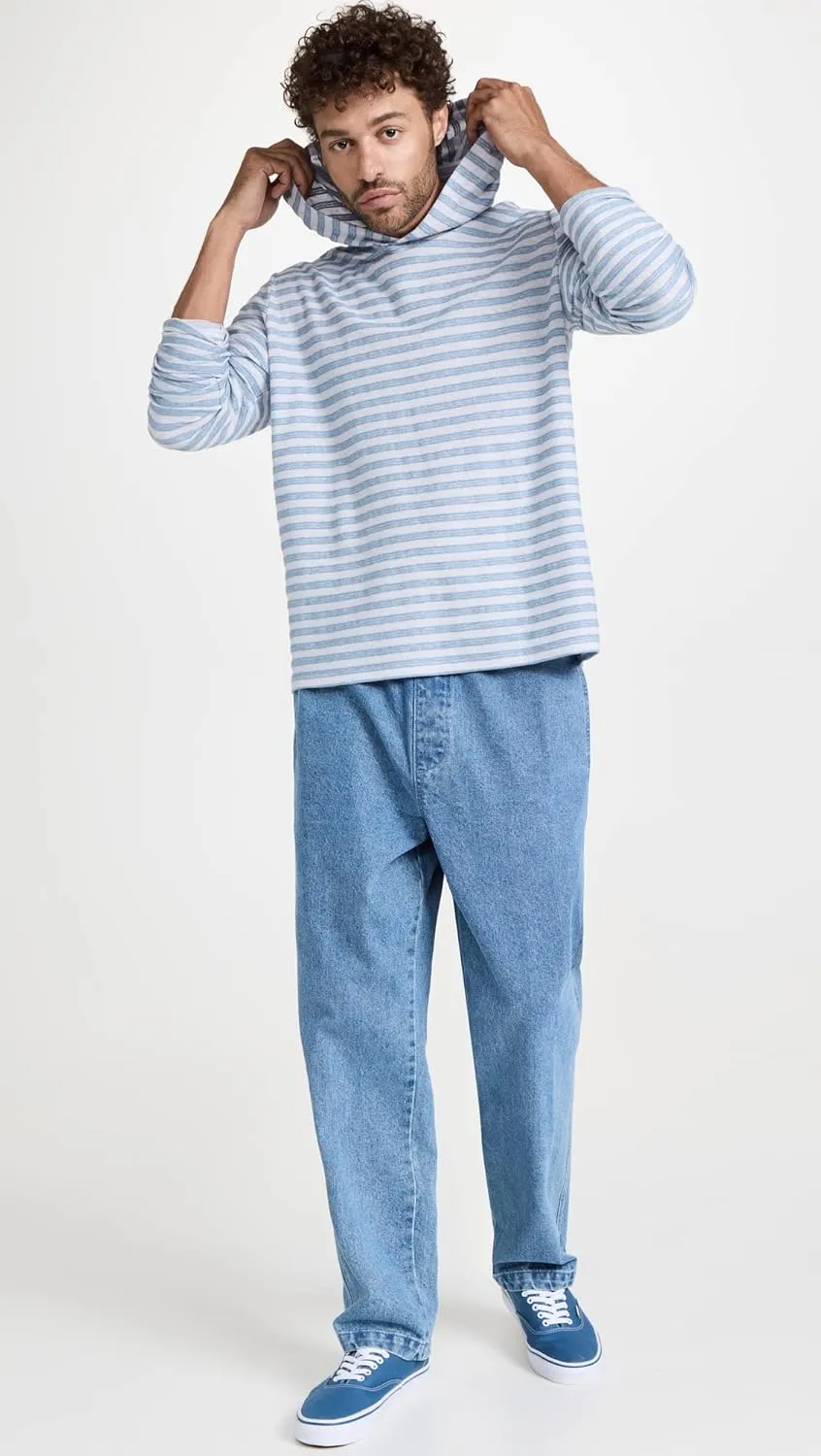Vince Men's Textured Stripe Hoodie