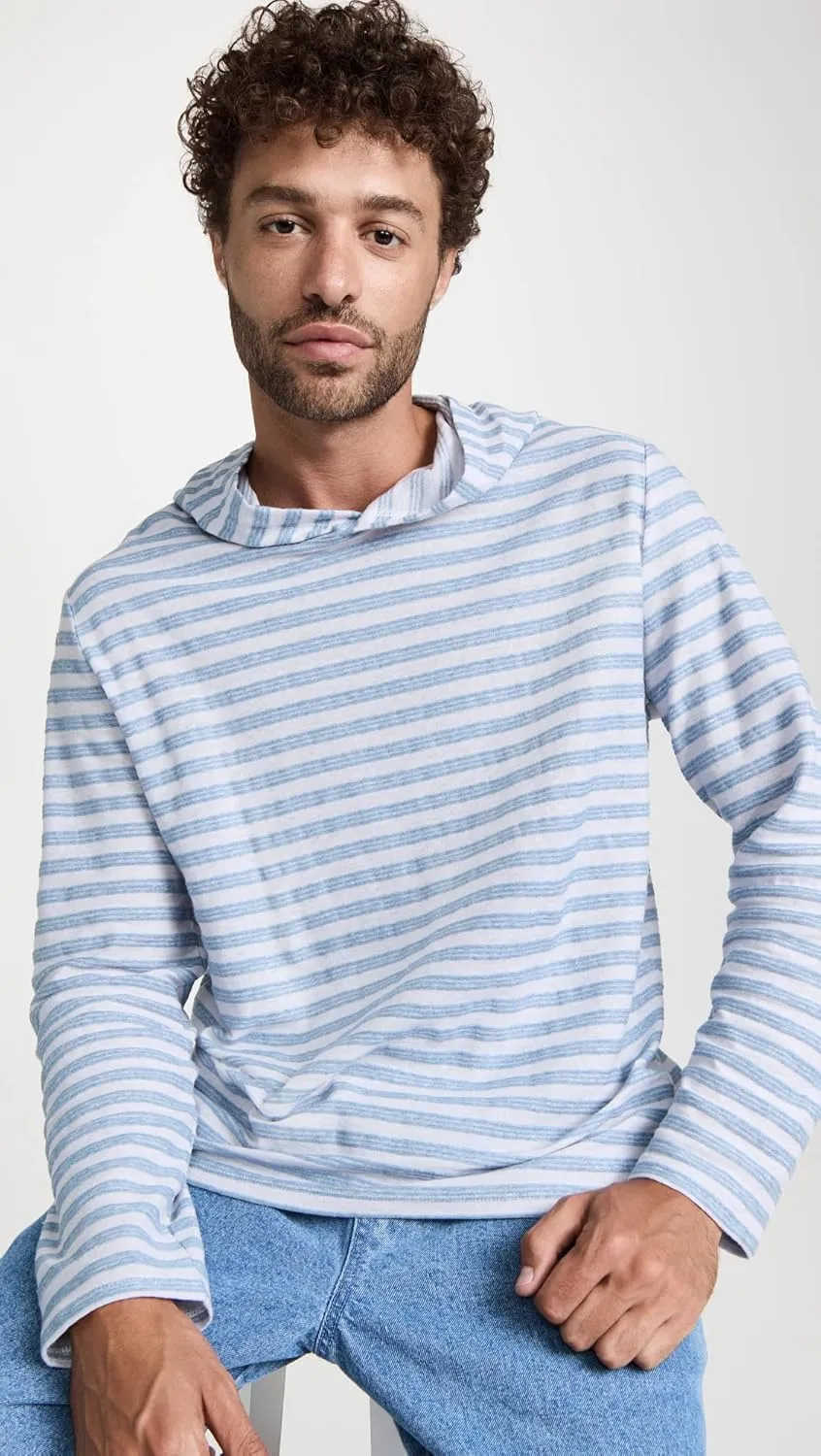 Vince Men's Textured Stripe Hoodie