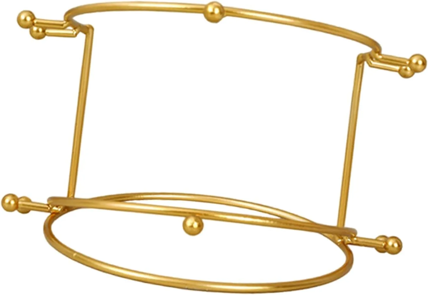 Wedding Tiara Support Stand Princess Holder Metal Jewelry Tower Tiaras Display Stand Headwear Holder for Wedding Exhibition, Gold 2 Tier