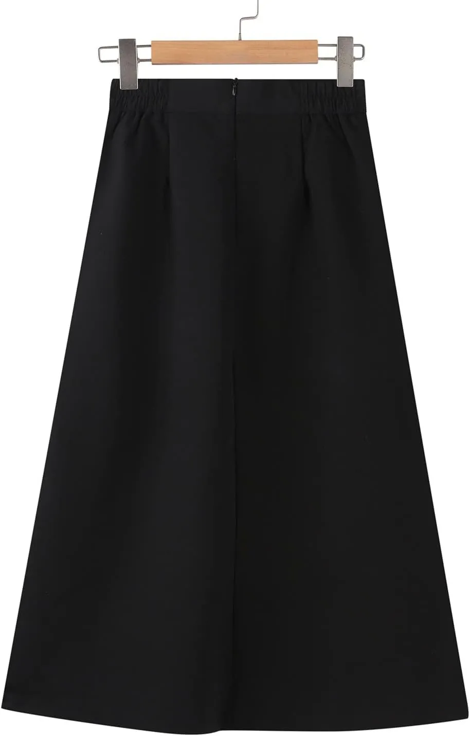 Women A-Line Pleated High Waist Maxi Skirt Solid Skirt Skater Tennis School Uniform A-line Midi Skirts