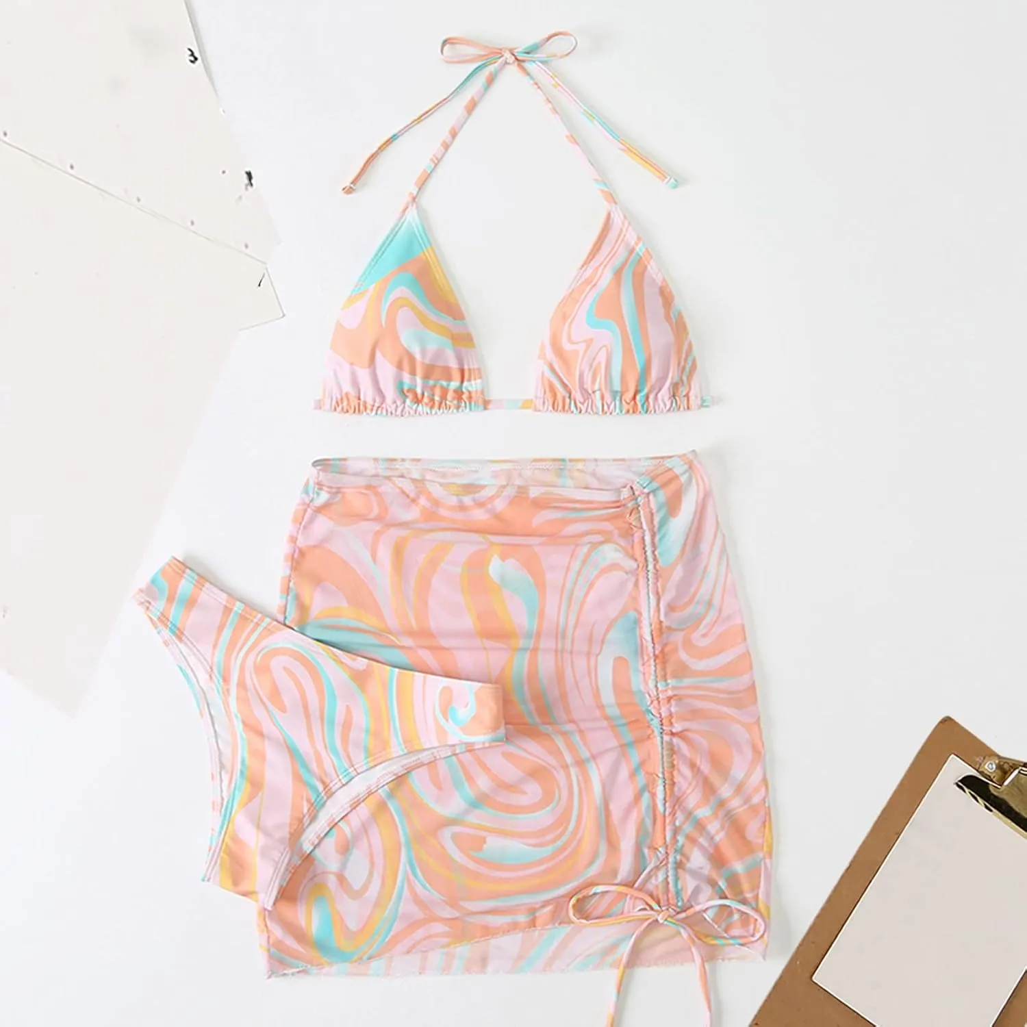 Womens Micro Bikini Sets Skorts Swimsuit Micro Bikini Tankini Sets for Women Micro Bikini Sets