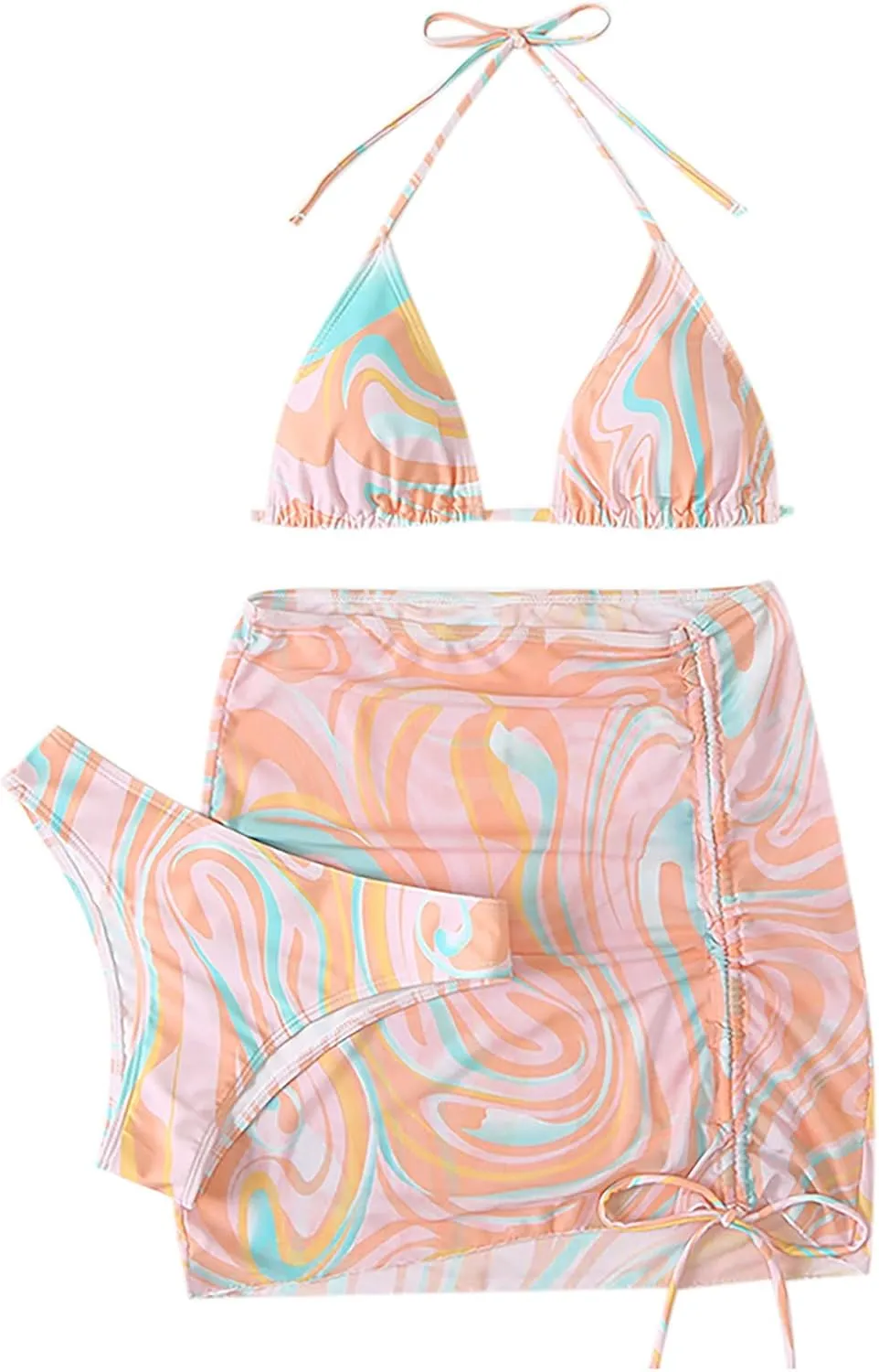 Womens Micro Bikini Sets Skorts Swimsuit Micro Bikini Tankini Sets for Women Micro Bikini Sets