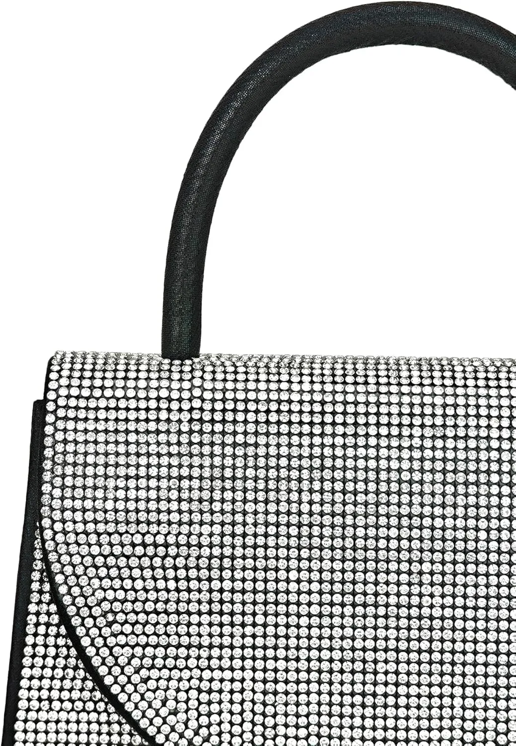 Women's Rhinestone Evening Bag Glitter Clutch Purses Crystal Pearl Party Handbags with Chain