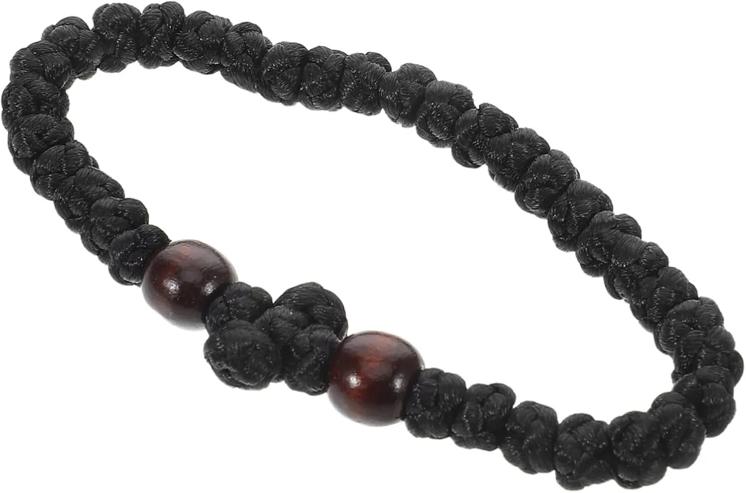 Wood Beads Bracelet for Women Handmade String Bracelet with Religious Spacer Beads Durable Fashionable Aesthetic Jewelry for Daily Wear and Special Events