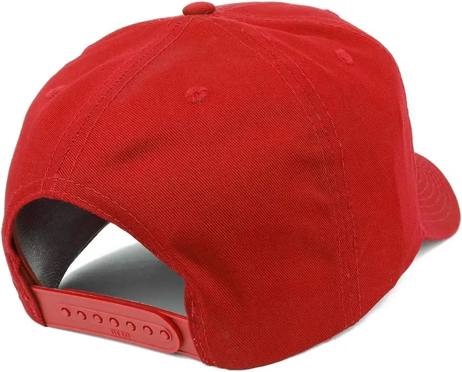 XXL Oversize High Crown Adjustable Plain Solid Baseball Cap