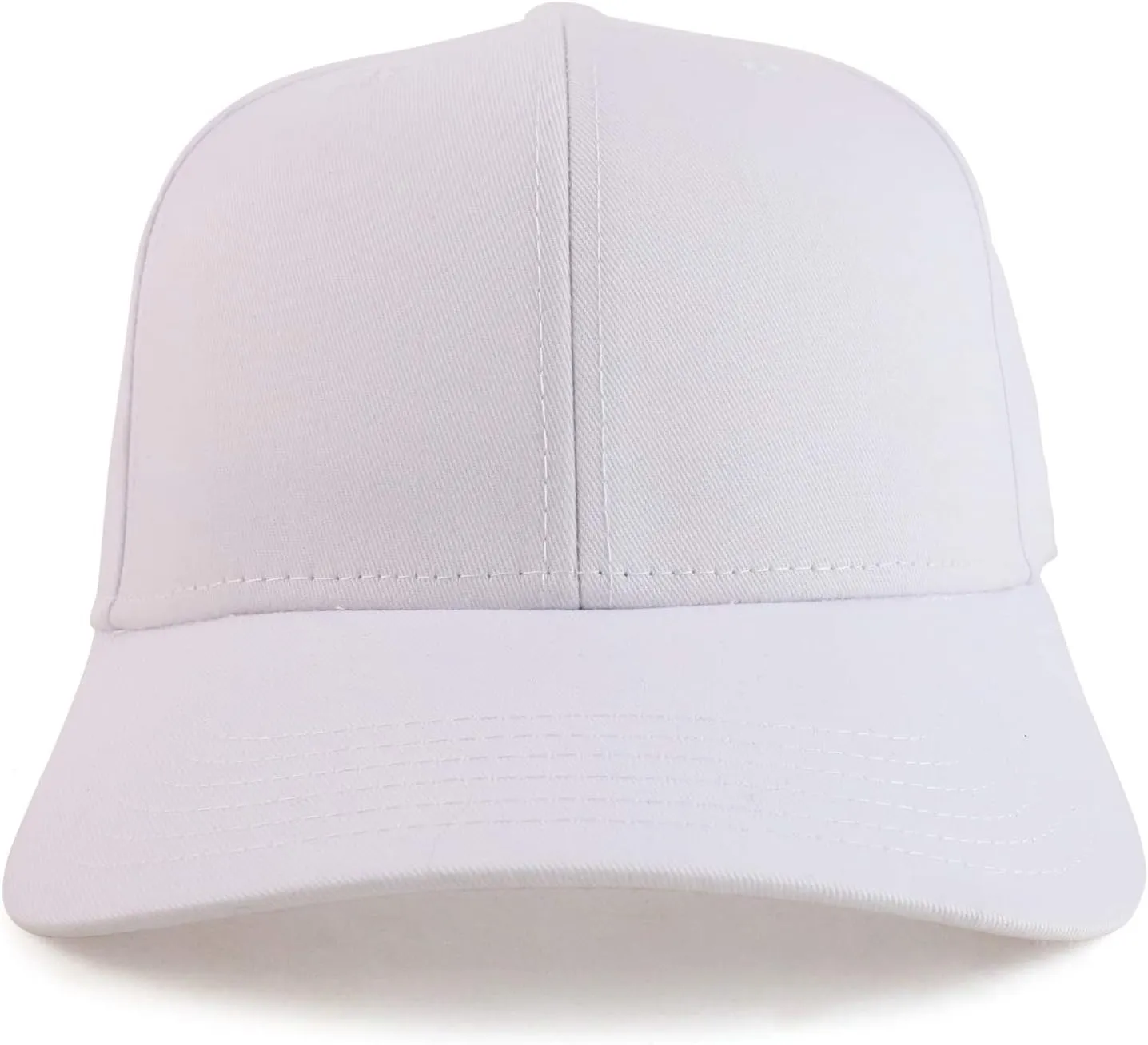 XXL Oversize High Crown Adjustable Plain Solid Baseball Cap