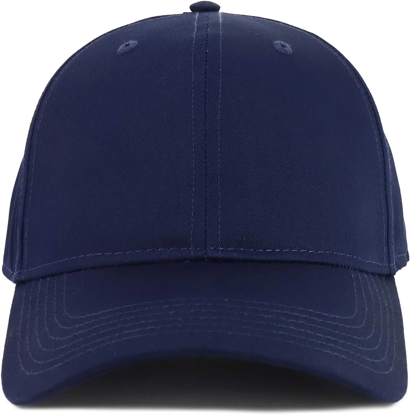 XXL Oversize High Crown Adjustable Plain Solid Baseball Cap
