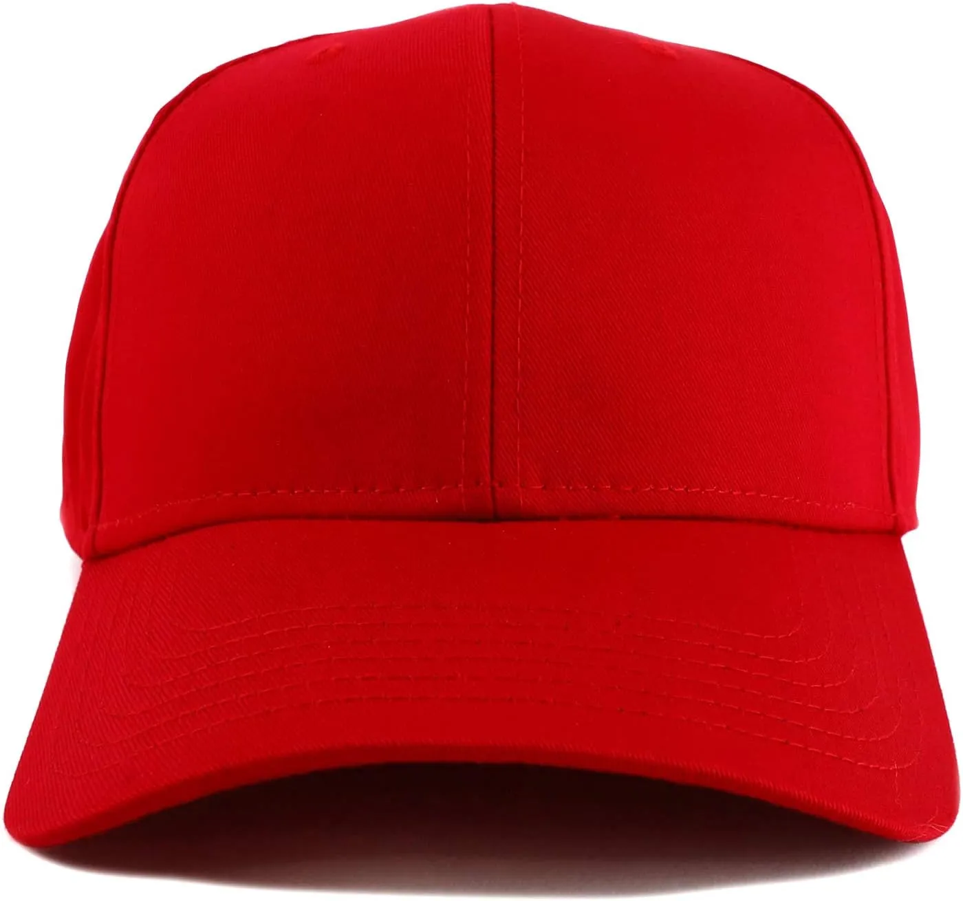 XXL Oversize High Crown Adjustable Plain Solid Baseball Cap