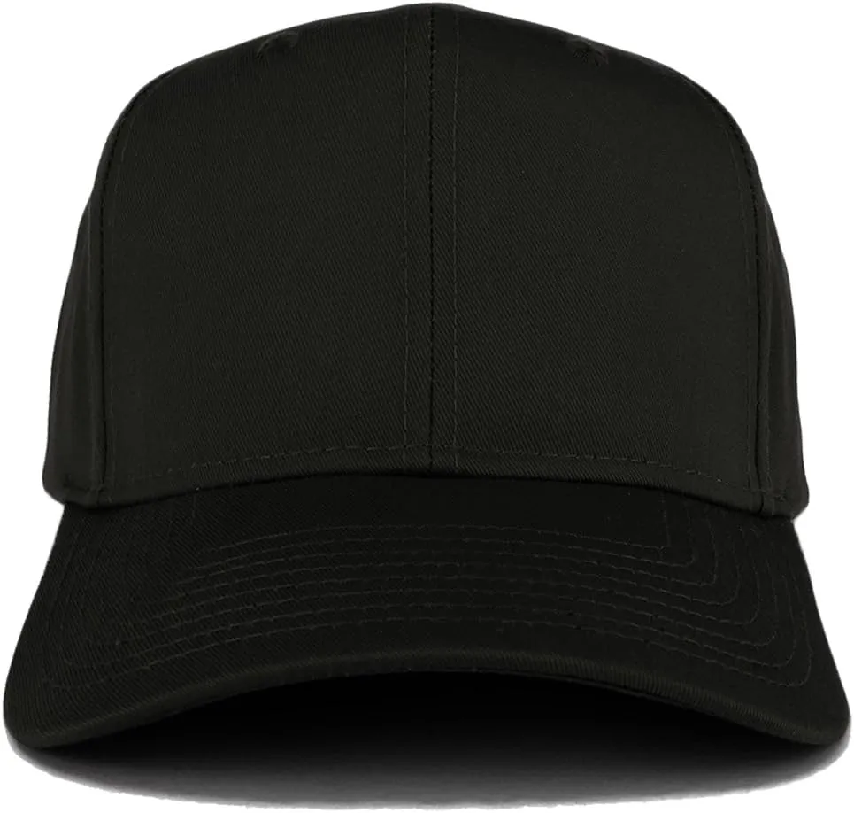 XXL Oversize High Crown Adjustable Plain Solid Baseball Cap