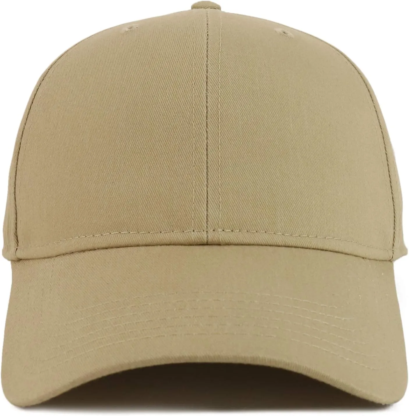XXL Oversize High Crown Adjustable Plain Solid Baseball Cap