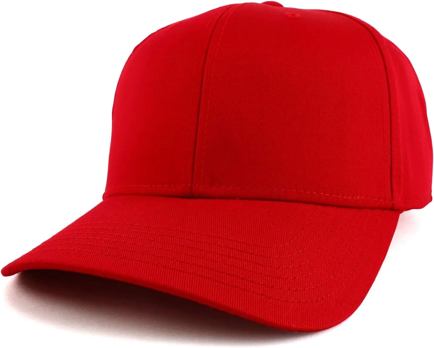 XXL Oversize High Crown Adjustable Plain Solid Baseball Cap